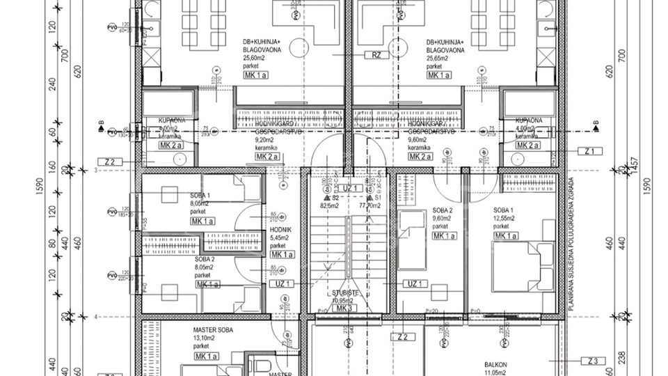 Velika Gorica&sol;&scaron;iri centar&sol;novogradnja stan&plus;spremi&scaron;te&plus;gara&zcaron;a&plus;vpm 91&comma;42 m2&excl;