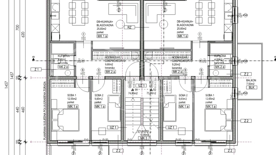 Velika Gorica/širi centar/stan 69.21m2/novogradnja!