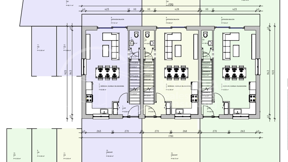 SALE / DUGO SELO / APARTMENT - TERRACED HOUSE  128.16 m² NEW BUILD
