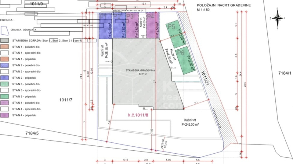 Vodice/ Prodaje se luksuzan stan / 111m2 sa pogledom na more***