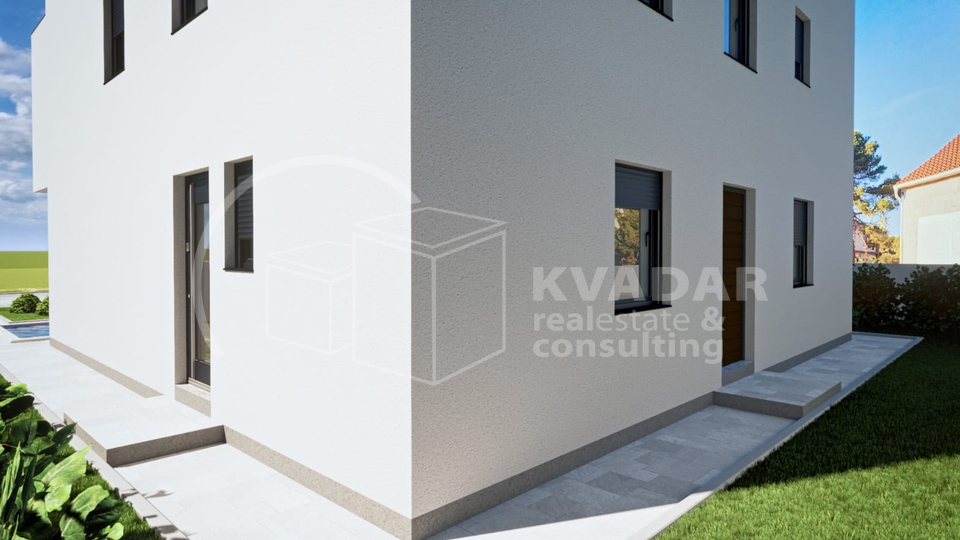 Vodice/luksuzan dvoetažni apartman u dvojnoj kući/ 86m2 površine / 15m2 bazen