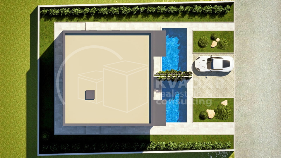 Vodice/luksuzan dvoetažni apartman u dvojnoj kući/ 86m2 površine / 15m2 bazen