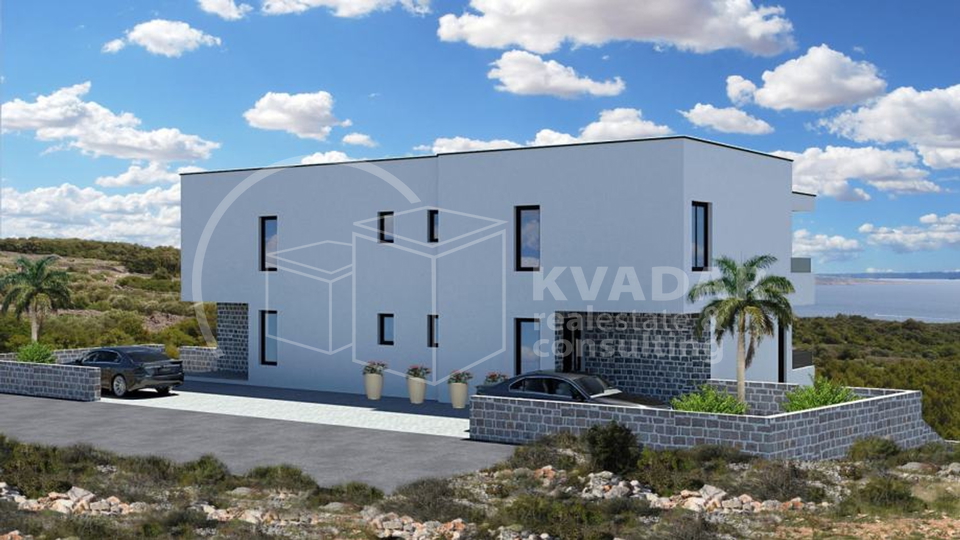 BEZ  PROVIZIJE &ast;&ast;&ast;&sol;Prodaje se luksuzni apartman-stan u Vodicama s bazenom &sol;147 m2&sol; Novogradnja&sol; Predivan pogled na more &excl;&excl;&excl;