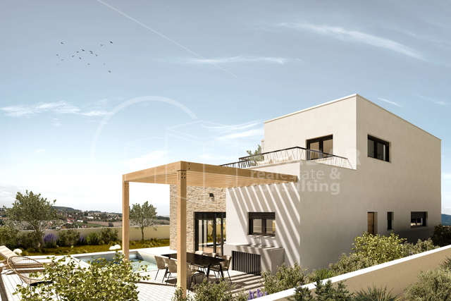 BEZ PROVIZIJE***Prodaje se luksuzna vila u Vodicama s bazenom/ Novogradnnja / 176 m2     Luxury villa in Vodice with a pool for sale/ 176 m2