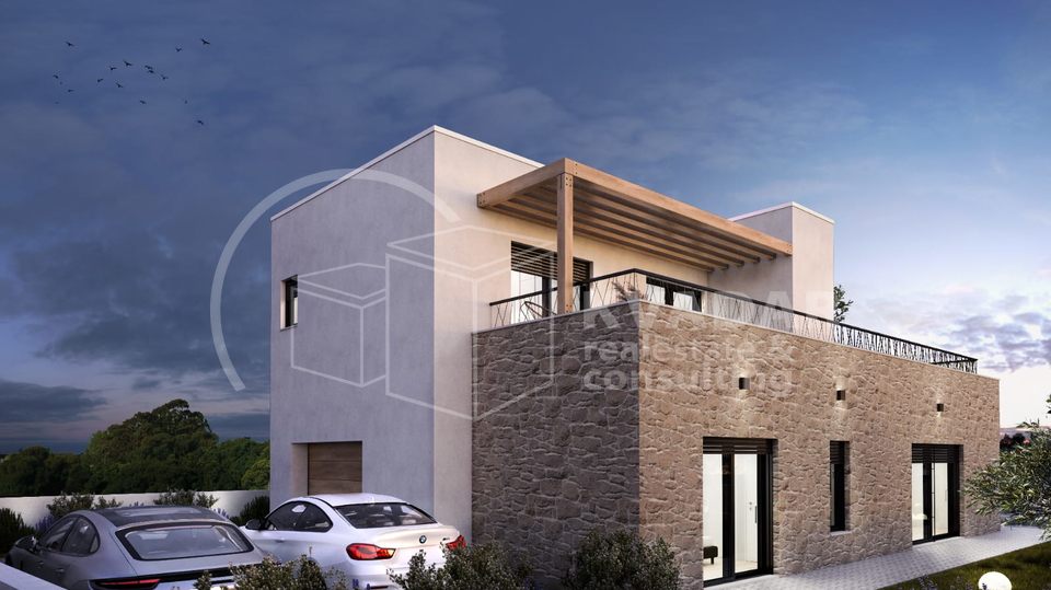 Prodaje se luksuzna vila u Vodicama s bazenom/ Novogradnnja / 176 m2     Luxury villa in Vodice with a pool for sale/ 176 m2
