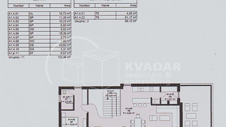 Novi Projekt Dalmatinka - 2 etažni penthouse -  2 terase - 2 parkirna mjesta
