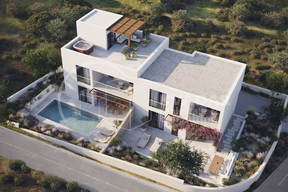 BEZ PROVIZIJE***Prodaje se moderna VILA S2 u Vodicama  / 139 m2 / Top lokacija s panoramskim pogledom!