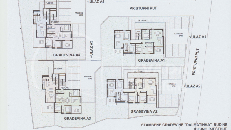 Novi Projekt Dalmatinka - Stan 3S +DB - terasa i  balkon - parkirno mjesto