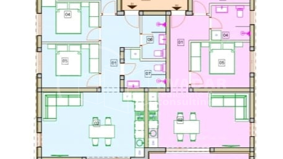 Prodaje se luksuzan stan u Vodicama površine 82 m2/ S2 / Novogradnja / 200 m od plaže