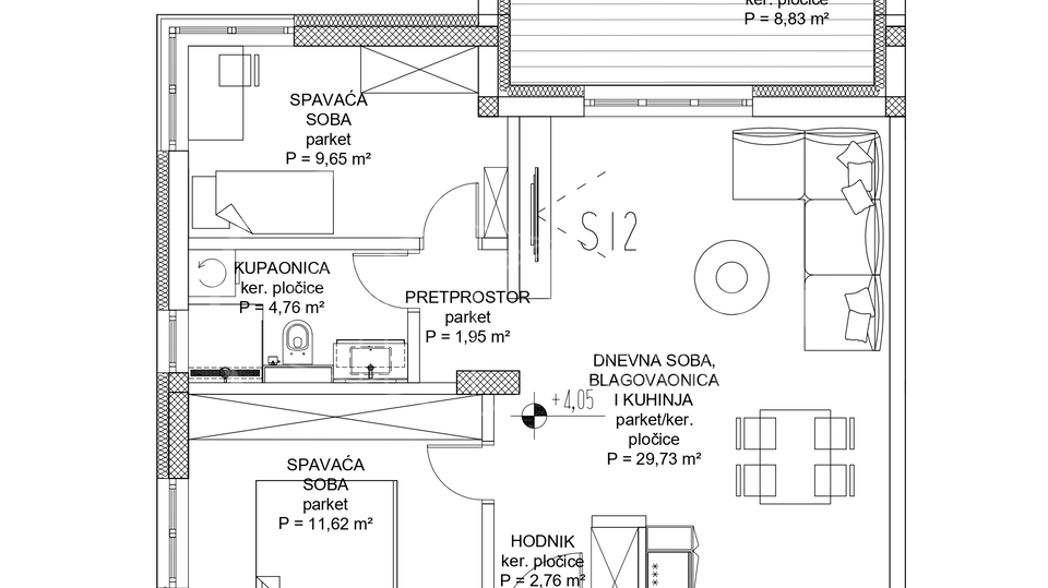 BEZ PROVIZIJE&ast;&ast;&ast;PODSUSED&sol;odli&ccaron;na novogradnja stan 12 drugi kat 67m2&plus;parking&excl;