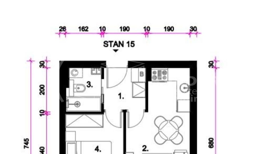 BEZ PROVIZIJE &sol; RESNIK &sol; NOVOGRADNJA &sol; STAN 33&period;92m2 &sol;