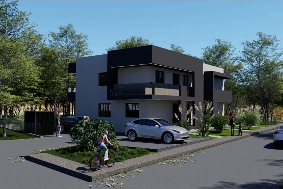 BEZ PROVIZIJE***DUGO SELO / TRIPLEX - MODERNA KUĆA U NIZU 104,87 m2 / 2800 eura/m2