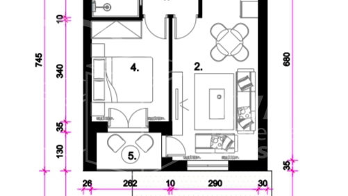 RESNIK &sol; DVOSOBAN STAN 35&period;45 m2 SA VRTOM OD 26 m2  &sol; NOVOGRADNJA&excl;&excl;