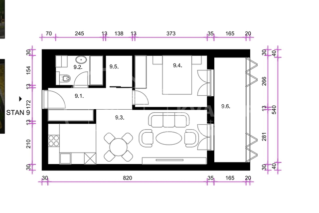 PRODAJA / RESNIK / DVOSOBAN STAN 50.20 m2 / NOVOGRADNJA