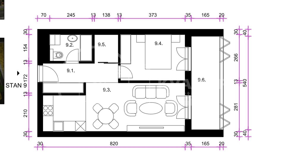 PRODAJA &sol; RESNIK &sol; DVOSOBAN STAN 50&period;20 m2 &sol; NOVOGRADNJA