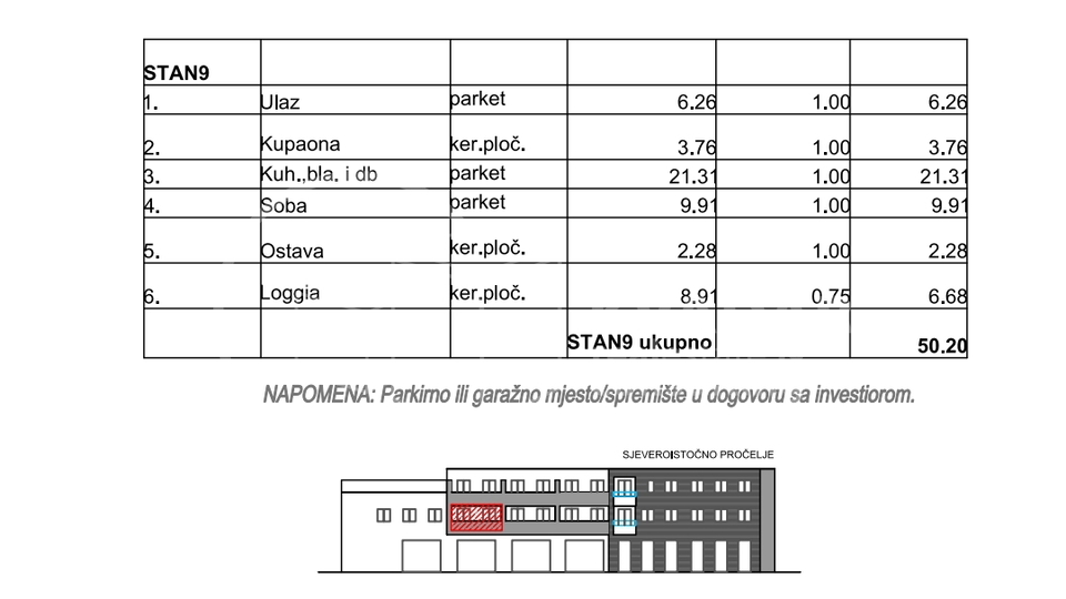 PRODAJA &sol; RESNIK &sol; DVOSOBAN STAN 50&period;20 m2 &sol; NOVOGRADNJA