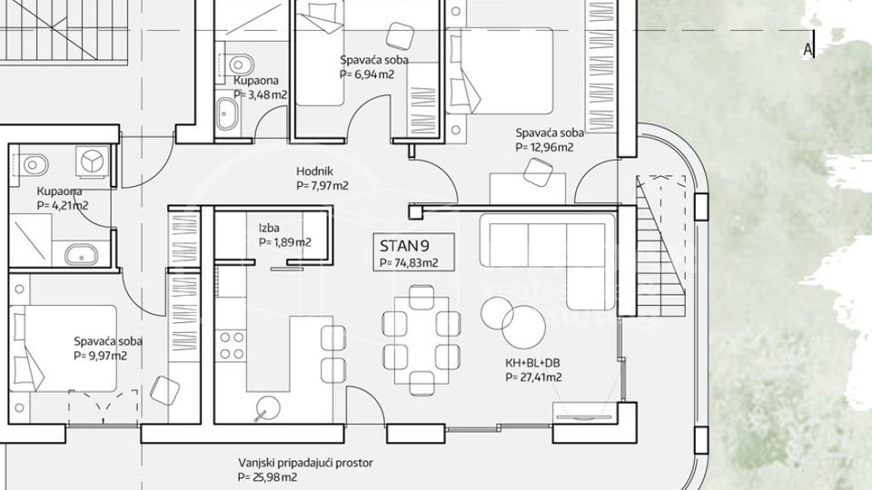 Zadar/novogradnja-luksuzan stan 4-sobni-121m2/terasa!