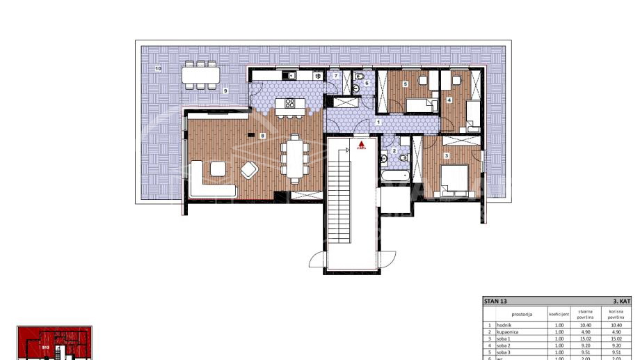 Apartment&comma; 127 m2&comma; For Sale&comma; Sesvete - Gaji&scaron;&cacute;e