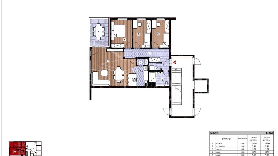 Apartment&comma; 94 m2&comma; For Sale&comma; Sesvete - Gaji&scaron;&cacute;e