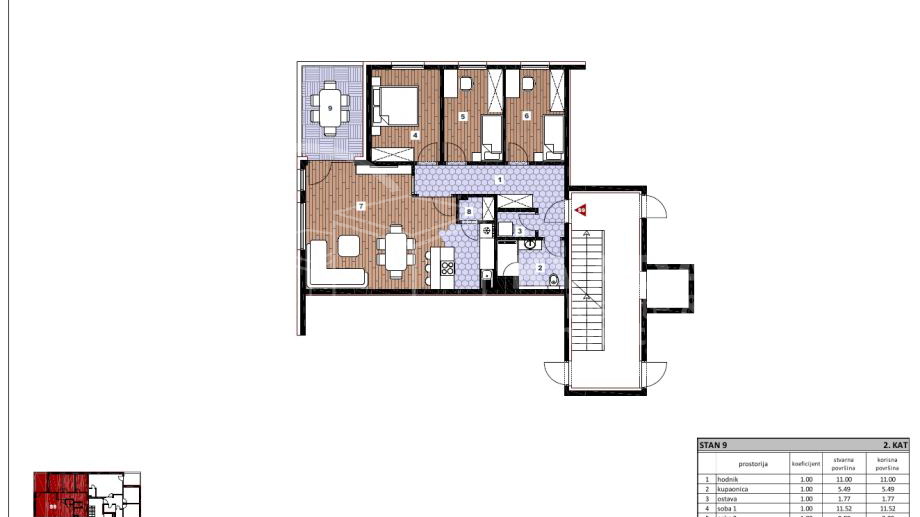 Apartment&comma; 94 m2&comma; For Sale&comma; Sesvete - Gaji&scaron;&cacute;e