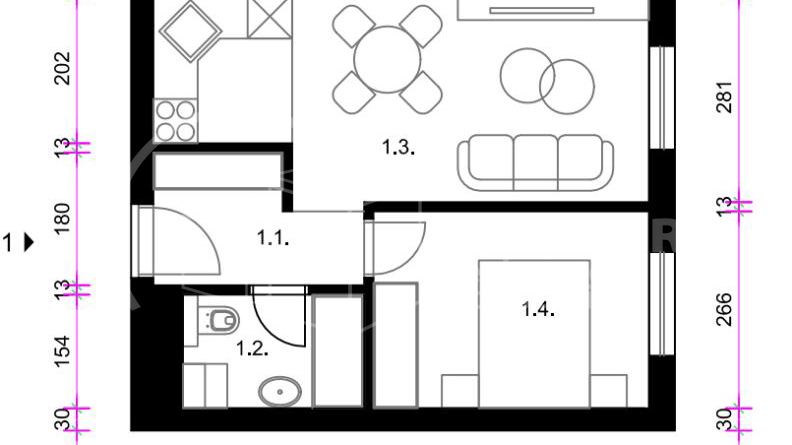 PRODAJA &sol; RESNIK &sol; DVOSOBAN STAN 35&period;39m2 &sol; NOVOGRADNJA