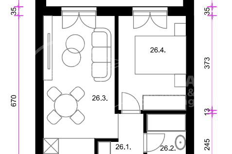PRODAJA / RESNIK / DVOSOBAN STAN 41.06 m2 / NOVOGRADNJA