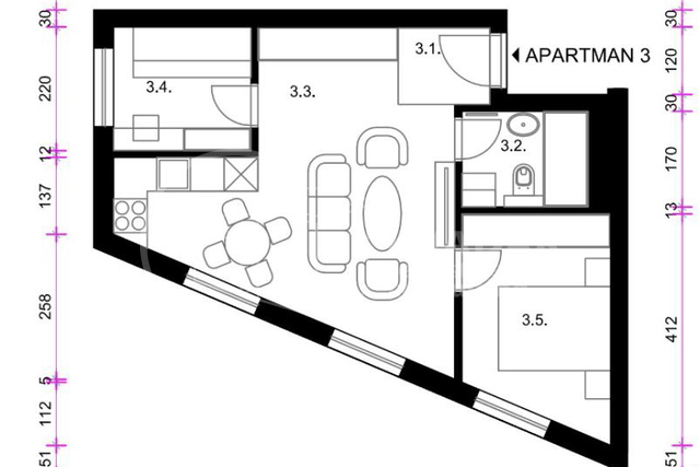Apartment, 43 m2, For Sale, Peščenica - Žitnjak - Resnik