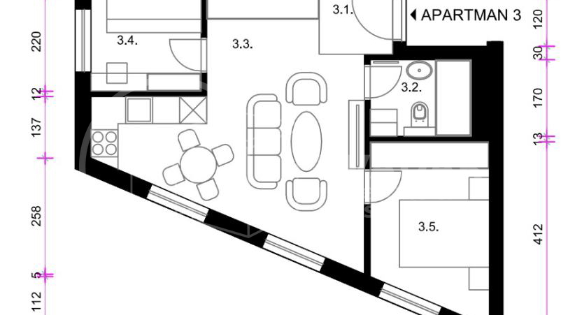 Apartment&comma; 43 m2&comma; For Sale&comma; Pe&scaron;&ccaron;enica - &Zcaron;itnjak - Resnik