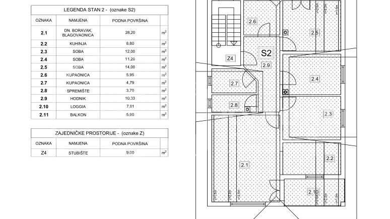 Apartment, 123 m2, For Sale, Dugo Selo - Martin breg