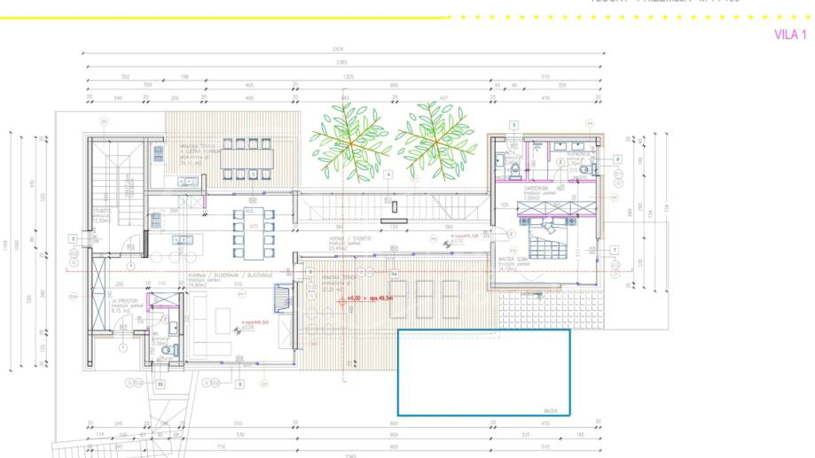 Prodaje se ekskluzivna VILA 1 s bazenom u Vodicama / 375 m2 /  Prekrasan pogled na more i arhipelag