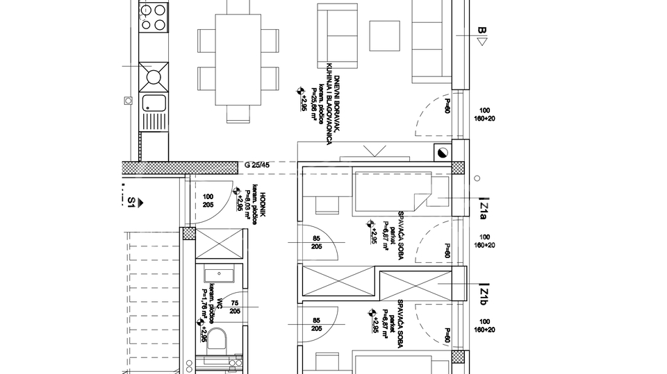 BEZ PROVIZIJE&ast;&ast;&ast;&Scaron;ibenik-&Zcaron;abori&cacute;&sol;4-soban stan s pogledom na more&sol;terasa &plus; parking&excl;