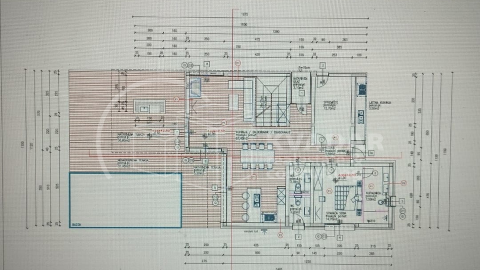 Prodaje se ekskluzivna VILA 2 s bazenom u Vodicama / 285 m2 / Prekrasan pogled na more i arhipelag