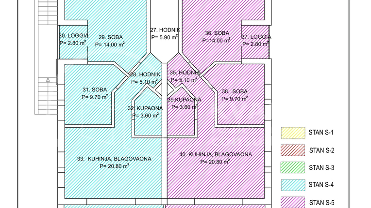 Novalja(Zrće)-Vidalići /Odličan apartman 68m2(balkon11m2)/70m od plaže!