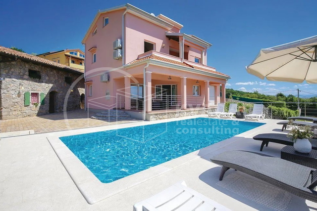 BEZ PROVIZIJE ZA KUPCA!! OPATIJA OKOLICA/ LUKSUZNA VILA S BAZENOM I PANORAMSKIM POGLEDOM 460m2