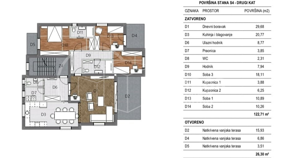 Apartment, 136 m2, For Sale, Šibenik - Vidici