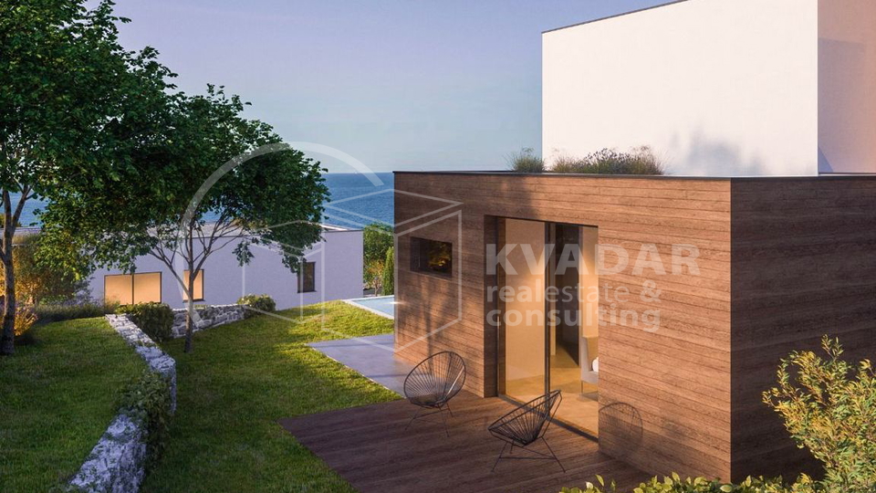 Prodaje se ekskluzivna VILA 1 s bazenom u Vodicama / 375 m2 /  Prekrasan pogled na more i arhipelag