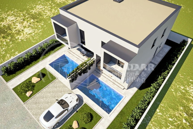 Vodice/ luksuzan dvoetažni apartman  u dvojnoj kući/ 86 m2 površine/ 15 m2 bazen
