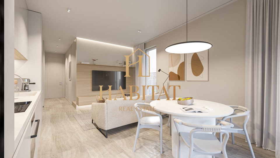 Istria, Karigador, modern apartment 67m2, 2SS+DB, courtyard, two parking spaces