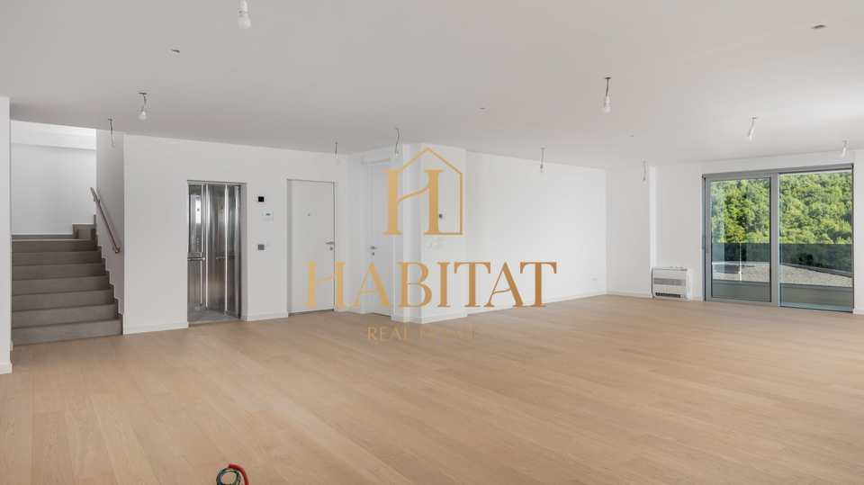 OPATIJA, LUKSUZAN PENTHOUSE SA OTVORENIM POGLEDOM NA MORE, U NOVOGRADNJI S BAZENOM!