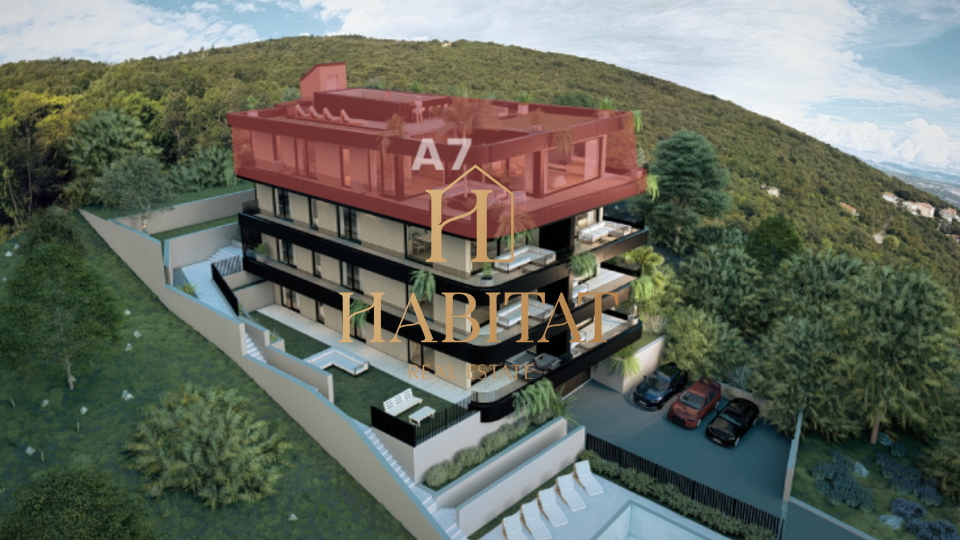 I&ccaron;i&cacute;i&comma; ekskluzivni penthouse s krovnom terasom i bazenom u novogradnji s pogledom na more &lpar;A7&rpar;