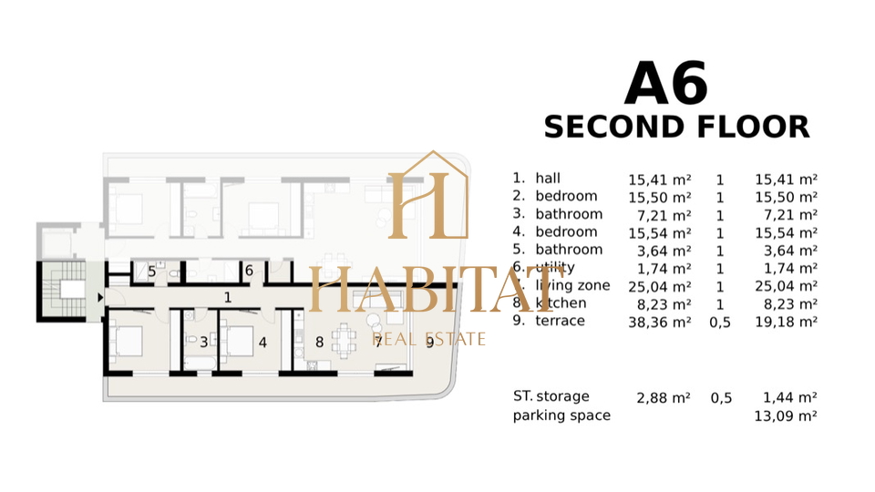 I&ccaron;i&cacute;i&comma; 2S&plus;DB ekskluzivni stan u novogradnji s bazenom i pogledom na more &lpar;A6&rpar;