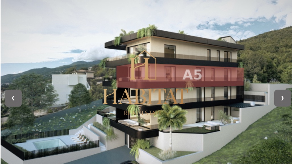 I&ccaron;i&cacute;i&comma; 2S&plus;DB ekskluzivni stan u novogradnji s bazenom i pogledom na more &lpar;A5&rpar;