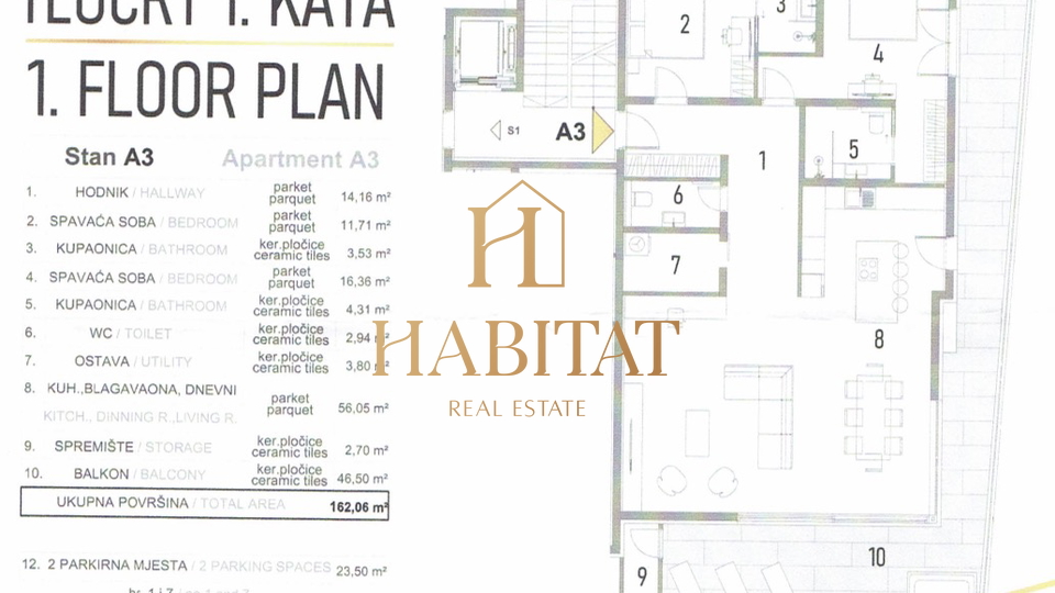 Opatija&comma; luksuzni stan s pogledom na more&comma; 3S&plus;DB&comma; 144&comma;30 m2