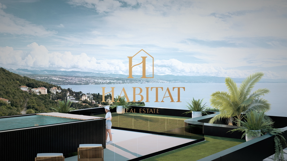 I&ccaron;i&cacute;i&comma; ekskluzivni penthouse s krovnom terasom i bazenom u novogradnji s pogledom na more &lpar;A7&rpar;