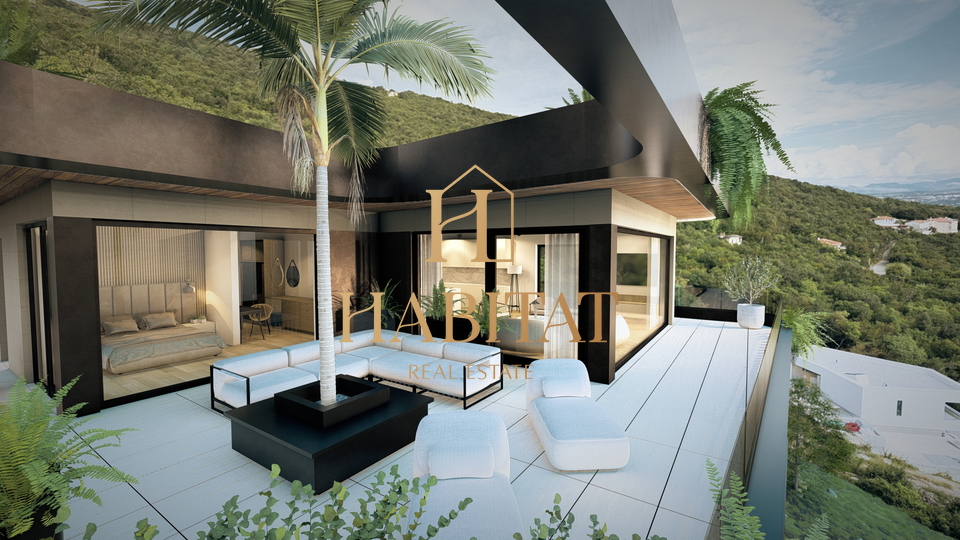 I&ccaron;i&cacute;i&comma; ekskluzivni penthouse s krovnom terasom i bazenom u novogradnji s pogledom na more &lpar;A7&rpar;