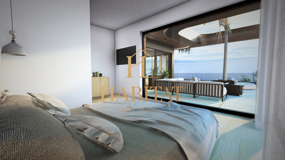 I&ccaron;i&cacute;i&comma; ekskluzivni penthouse s krovnom terasom i bazenom u novogradnji s pogledom na more &lpar;A7&rpar;