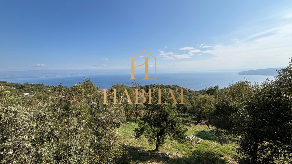 Mo&scaron;&cacute;eni&ccaron;ka Draga - Sveta Jelena&comma; gra&dstrok;evinsko zemlji&scaron;te s pogledom na more&comma; 871 m2