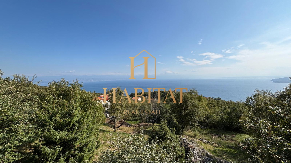 Mo&scaron;&cacute;eni&ccaron;ka Draga - Sveta Jelena&comma; gra&dstrok;evinsko zemlji&scaron;te s pogledom na more&comma; 871 m2