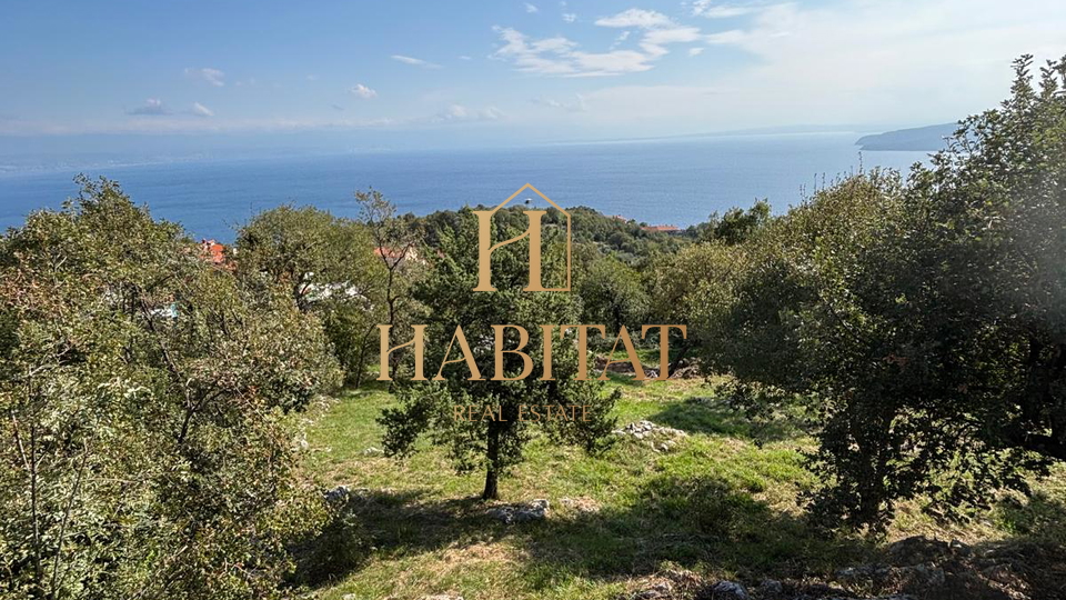 Mo&scaron;&cacute;eni&ccaron;ka Draga - Sveta Jelena&comma; gra&dstrok;evinsko zemlji&scaron;te s pogledom na more&comma; 871 m2