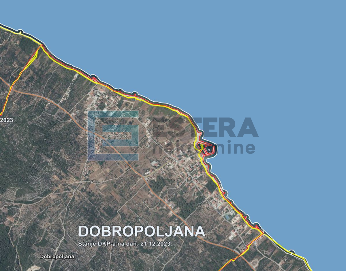 Građevinsko zemljište 1080 m2 2. red do mora!!!